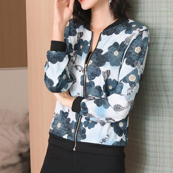 

2020 fashion summer jacket women print basic jacket thin long sleeve female bomber baseball sunscreen outwear clothing1, Black;brown