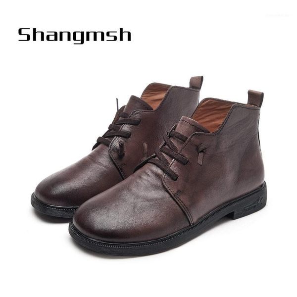 

boots women black brown genuine leather ladies shoes 980561