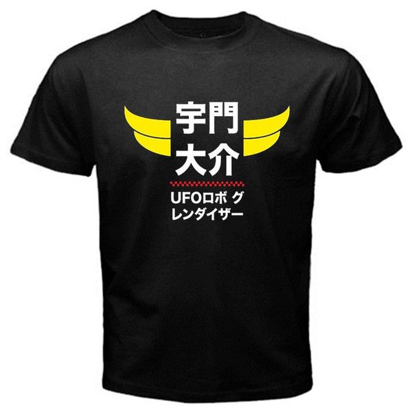 

sport grendizer g2 anime japan robot series classic t-shirt black basic 2019 summer new costumes for men o-neck tee