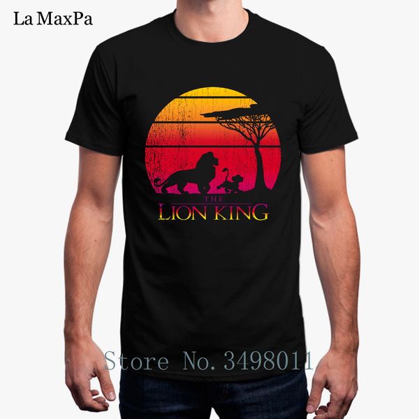 

print t shirt mufasa and simba sunset men's tshirt clothes fitness short sleeved t shirt man s 3xl hip hop sport hooded sweatshirt hood