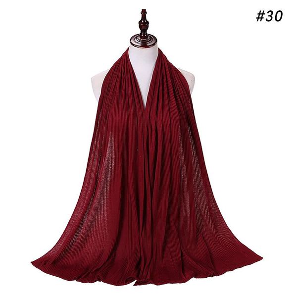 

1 пк джерси плиссированные морщины hijab шарф хлопчатобумажная равнина эластичность шали морщины hijab длинные мусульманские головы обертыва, Blue;gray