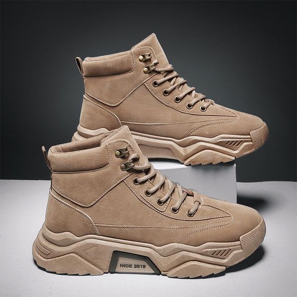 

зима нового теплый снег сапоги мужских случайной корейские мод удобной круглой голова ботиночной мужская обувь 2020, Black