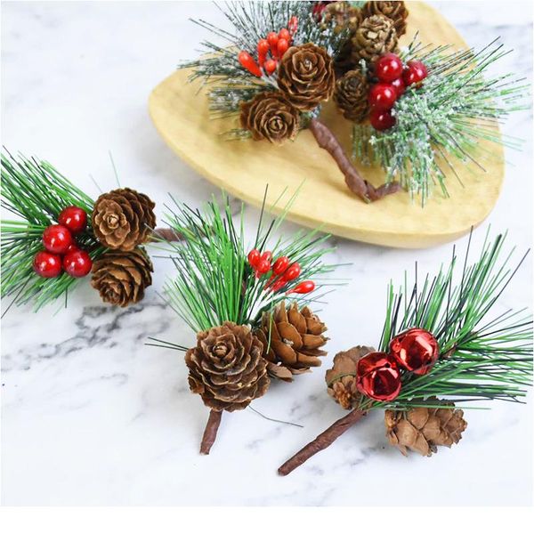 

small berry stems artificial pine cones branches picks for christmas flower arrangements wreaths xmas holiday floral dec bbyone