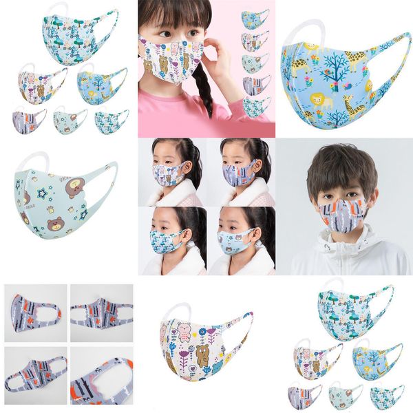 

factory8bzhprinted mask washable face kids designer cartoon fashion masks breathable anti dust respirator anti-bacter