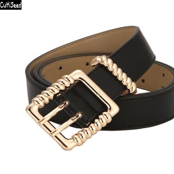 

cultiseed women thin pu leather waist belt cummerbunds fashion belt for female solid waistband waist for pant new belts, Black;brown