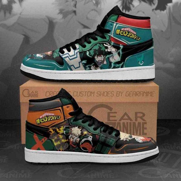 

bakugou and deku sneakers mha anime sho, Black