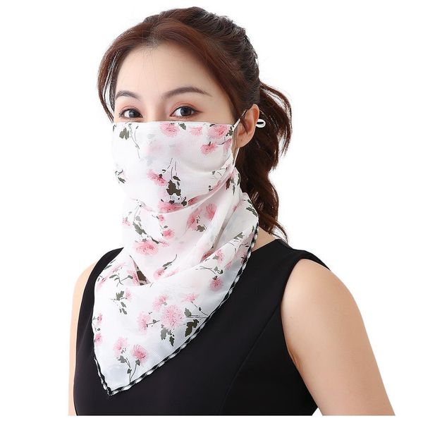 

qylbrv wraps dh_garden chiffon print neck ring 3g mask masks scarves riding mouth scarf women protection floral sun white outdoor face wasx