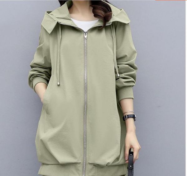 

2021 spring and autumn winter with new style fashion long sleeve women's windbreaker coat@740, Tan;black