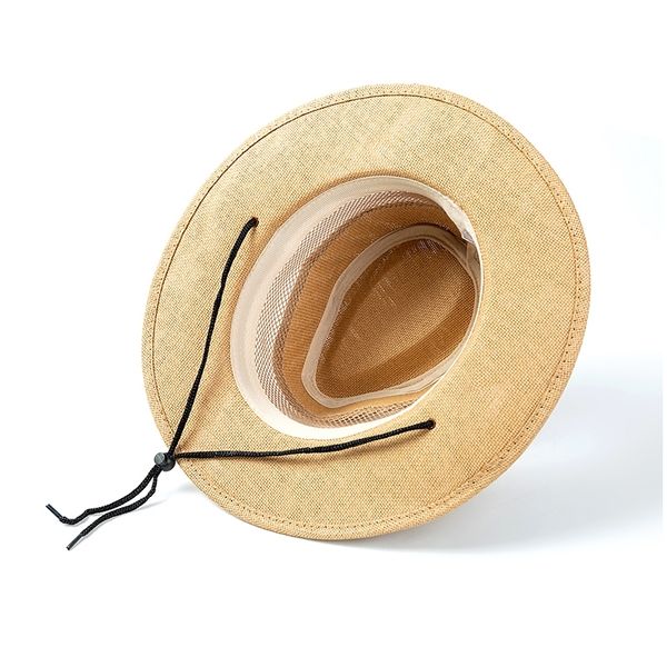 

yy men summer classic panama breathable mesh sunhats man jazz hat beach caps uv protection cap chapeau cm19008 y200714, Blue;gray