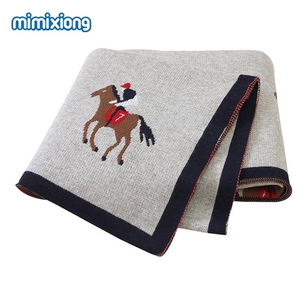 

baby blankets 100%cotton knitted newborn infant bebes swaddle wrap envelope for stroller bedding 100*80cm toddler kid sleep sack y201009