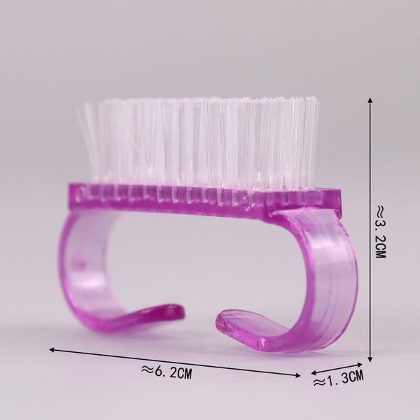 

1pc nail cleaning clean brush tool file manicure pedicure soft remove dust small angle clear tools for n qylamc