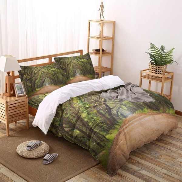 

oak tree printed duvet cover set 4 piece bedding set home textile customizable1
