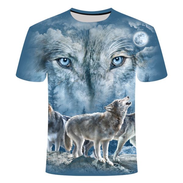 

men wolf cool animal 3d print shirts oversized plus size humor men clothing