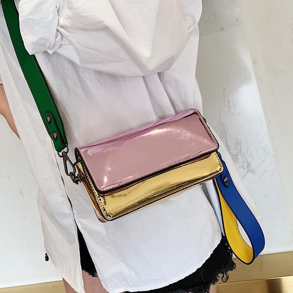 

women's bag color handbags new 2020 fashion laser packet ins messenger bag