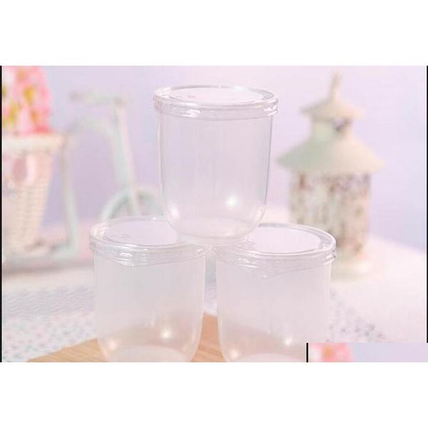 

200ml translucence plastic dessert yogurt cup with lid disposable pudding cup bakery takeaway m sqcsxf homes2007