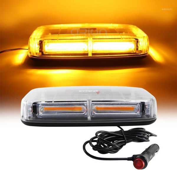 

yellow red blue 48w cob led truck car strobe warning light vehicle roof flashing beacon emergency signal lamp 12v 24v1