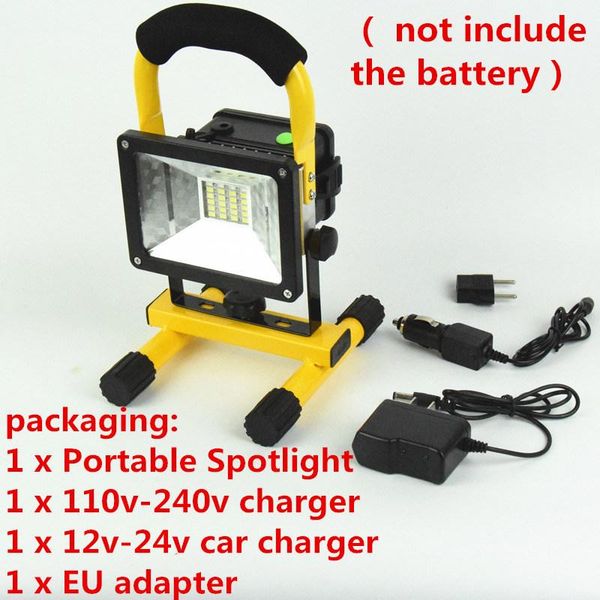 

30w 2400lm портативный охота прожекторы кемпинг прожектор 12v 24v автомобиля подзарядка зарядное устройство 18650 светодиодный прожектор руч