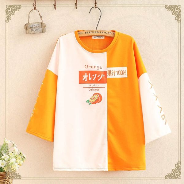 

cuhk короткого рукав вокруг шеи соответствие цвета девочки летом свободные т-shirtstyle начальной школы футболка футболка студентов одежды д, White