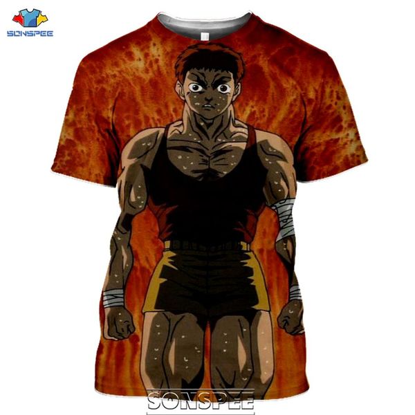 

box anime baki the grappler 3d print shirts aesthetic horror aesthetic men clothing