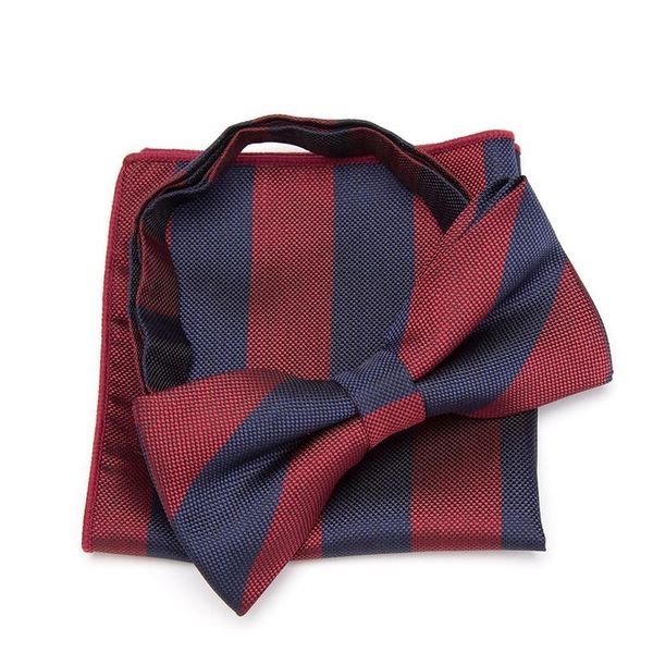 

xgvokh bowtie cravat set men handkerchief butterfly tie striped fashion bow ties wedding party necktie formal dress acc qylkyx, Black;gray