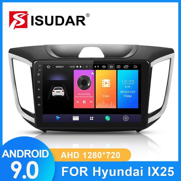 

isudar car radio for /creta/ix25 2021-2021 2 din android 9 autoradio multimedia gps dvr ahd camera 2gb rom 32gb usb car dvd
