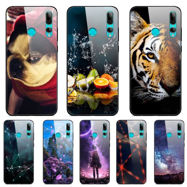 

tempered glass phone case print silicone cover for huawei honor 10i 10 i honor10i hry-lx1t cases shell