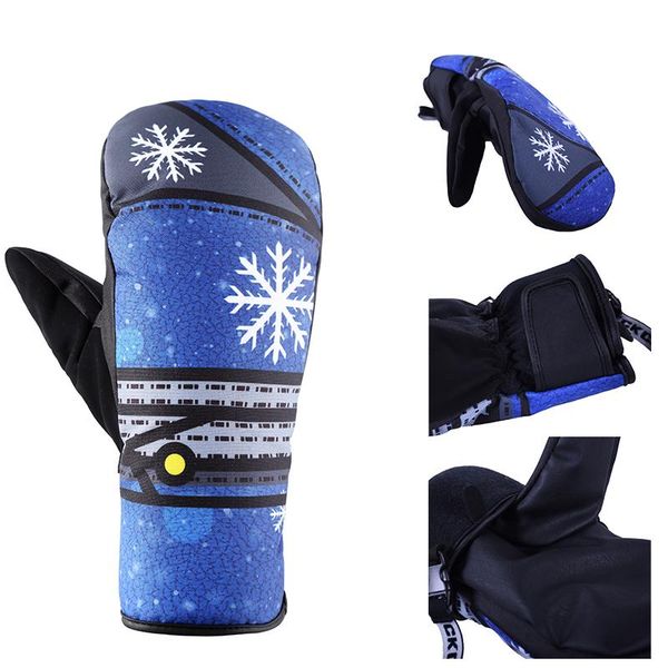 

inside five finger design ski gloves waterproof and windproof snowboard gloves warm and comfort snowmobile gloves bbycmj alice_bag, Black