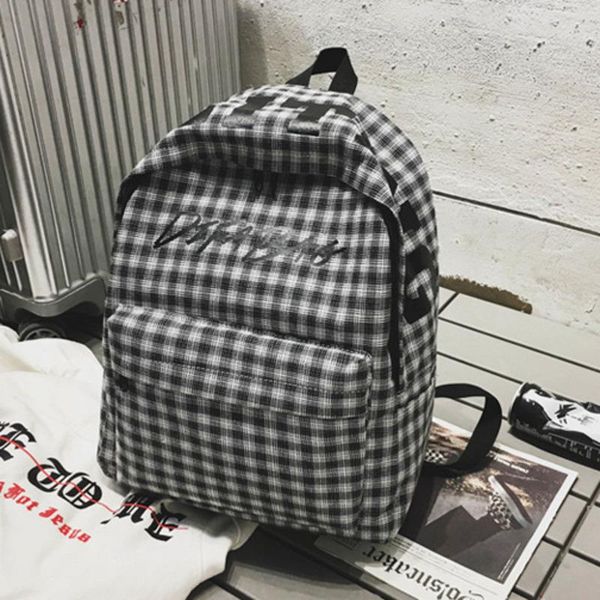 

female lattice school bag for teenage girl 2020 nylon travel backpack women mochila sac a dos ladie laprucksack men bag pack