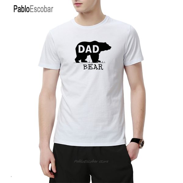 

dad bear men summer new fashion short sleeve cotton cool grizzlies bear printed custom camisetas hoodie designers t shirts sweatshirt