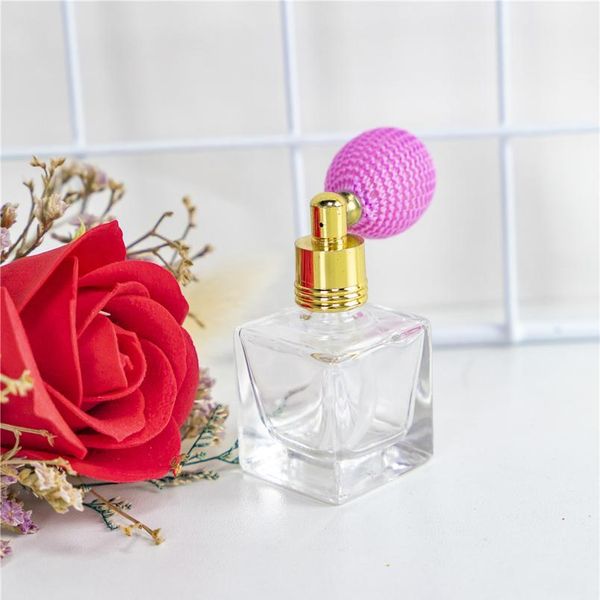 

portable glass perfume nebulizer bottles 10ml empty vaporizer cosmetics square bottle with atomizer refillable liquid bbygcn