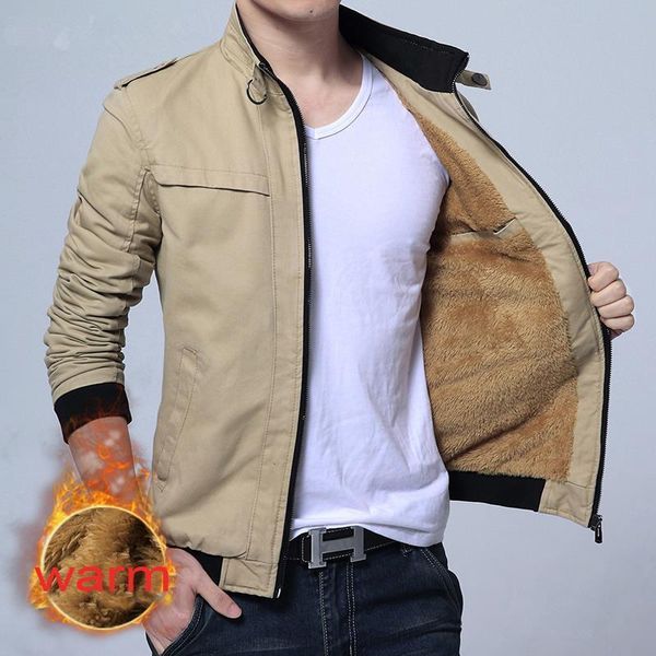

new brand men's winter jacket thick fleece jacket coat fashion slim men jackets casual windproof outwear coat cotton jackets, Black;brown