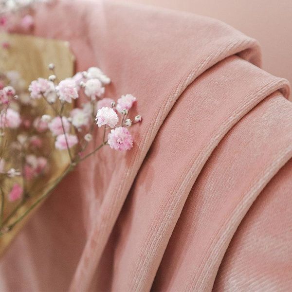 

curtain & drapes nordic curtains for living dining room bedroomt luxury velvet dirty pink light-shielding flannel minimalist