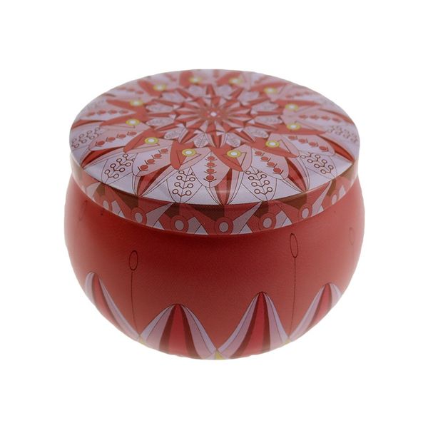 

round drum surface candle jars box tinplate iron jug case wax concentrate lash packaging container multi patterns custom 1 55ss b2