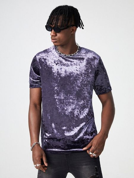 

men velvet tee y0wk#, White;black