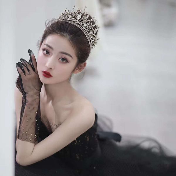 

nice bride atmosphere 2020 new korean wedding dress headdress accessories modeling crown, Silver