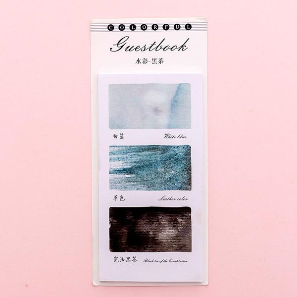

creative color gradient n times post it notes memo watercolor notebook material stationery creative color designer jllokq yeah2010