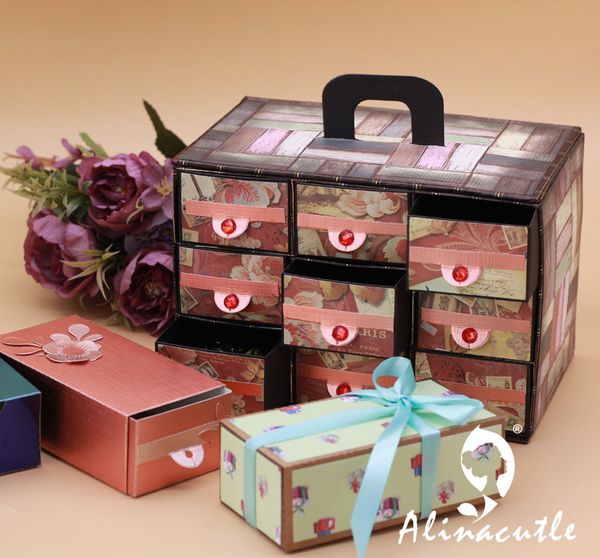 

metal cutting die cut storage drawer gift box case scrapbooking paper craft handmade card album punch art cutter alinacutle die 1019