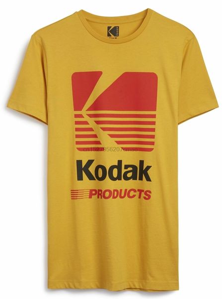 

kodak t shirt mens primark yellow 100% cotton uk rare sizes m - xxxl sport hooded sweatshirt hoodie