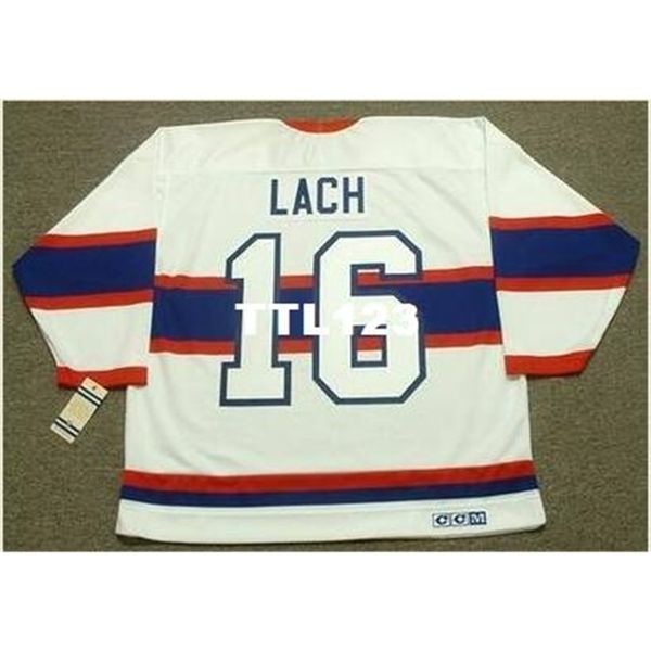 

121s #16 elmer lach montreal canadiens 1946 ccm vintage away home hockey jersey or custom any name or number retro jersey, Black