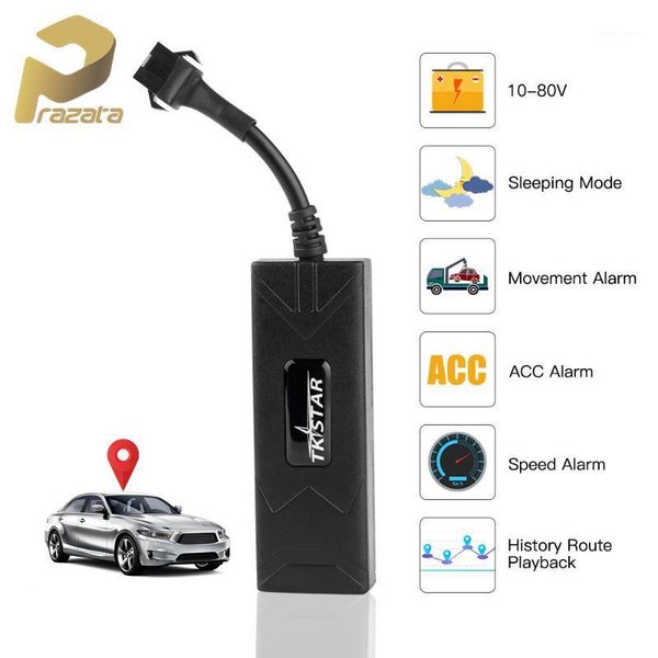 

tkstar mini car gps tracker remotely cut engine dc10v-80v motorcycle gsm locator tk806 realtime acc alert tracking software1
