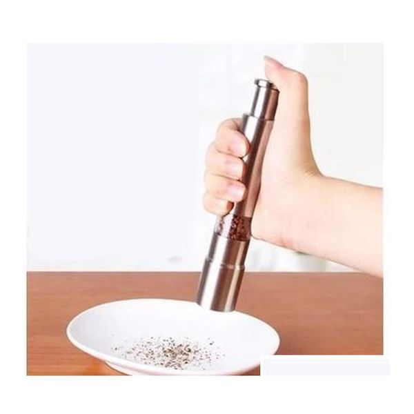 

stainless steel pepper grinder portable manual pepper muller seasoning grinding milling machine mini cooki jllyym loveshop01