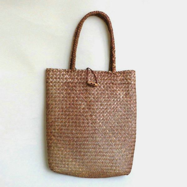 

summer shoulder bag beach large straw bags handmade woven tote designer vintage shopping handbags basket bag