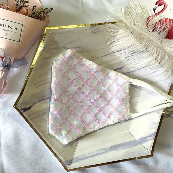 

face breathable factory mask dustproof sequins bling reusable washable earloop adjustable masks party decorative mouth c palfx