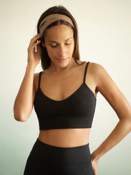 

solid crop cami t7q3#, White