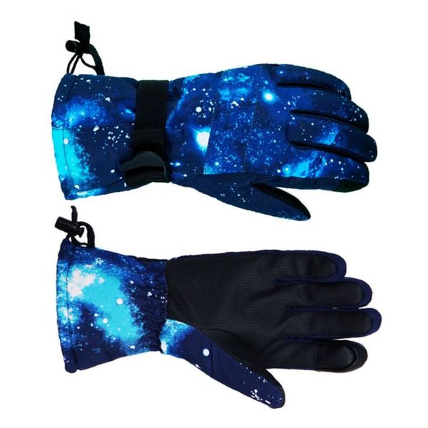 

ski gloves simple riding thicken plush touch screen anti-slid waterproof finger for outdoor mountain climbi