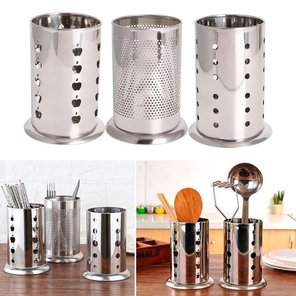 

kitchen storage & organization stainless steel hanging cutlery holder drainer spoon fork chopsticks basket rack accessories tools organizer