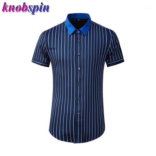 

men's casual shirts short sleeve summer shirt men dark blue striped for simple fashion cotton chemise homme plus size -4xl 1, White;black