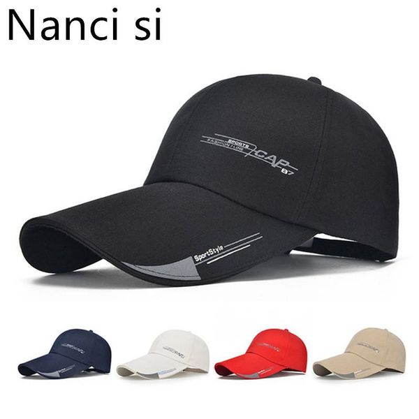 

ball caps nanci si long brim shade snapback sports cap mens hat for fish outdoor fashion line baseball sun dad bone gorras, Blue;gray