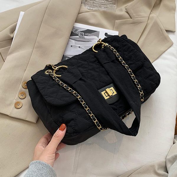 

original design lingge women large-capacity bag fall/winter 2020 new fashion shoulder messenger bag square width: 31cm