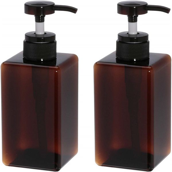450 ml 15oz Pompa Şişeleri Boş Plastik Doldurulabilir Pompa Şişe Losyon Dispenser Kavanoz Makyaj Kozmetik Banyo için